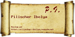 Pilischer Ibolya névjegykártya